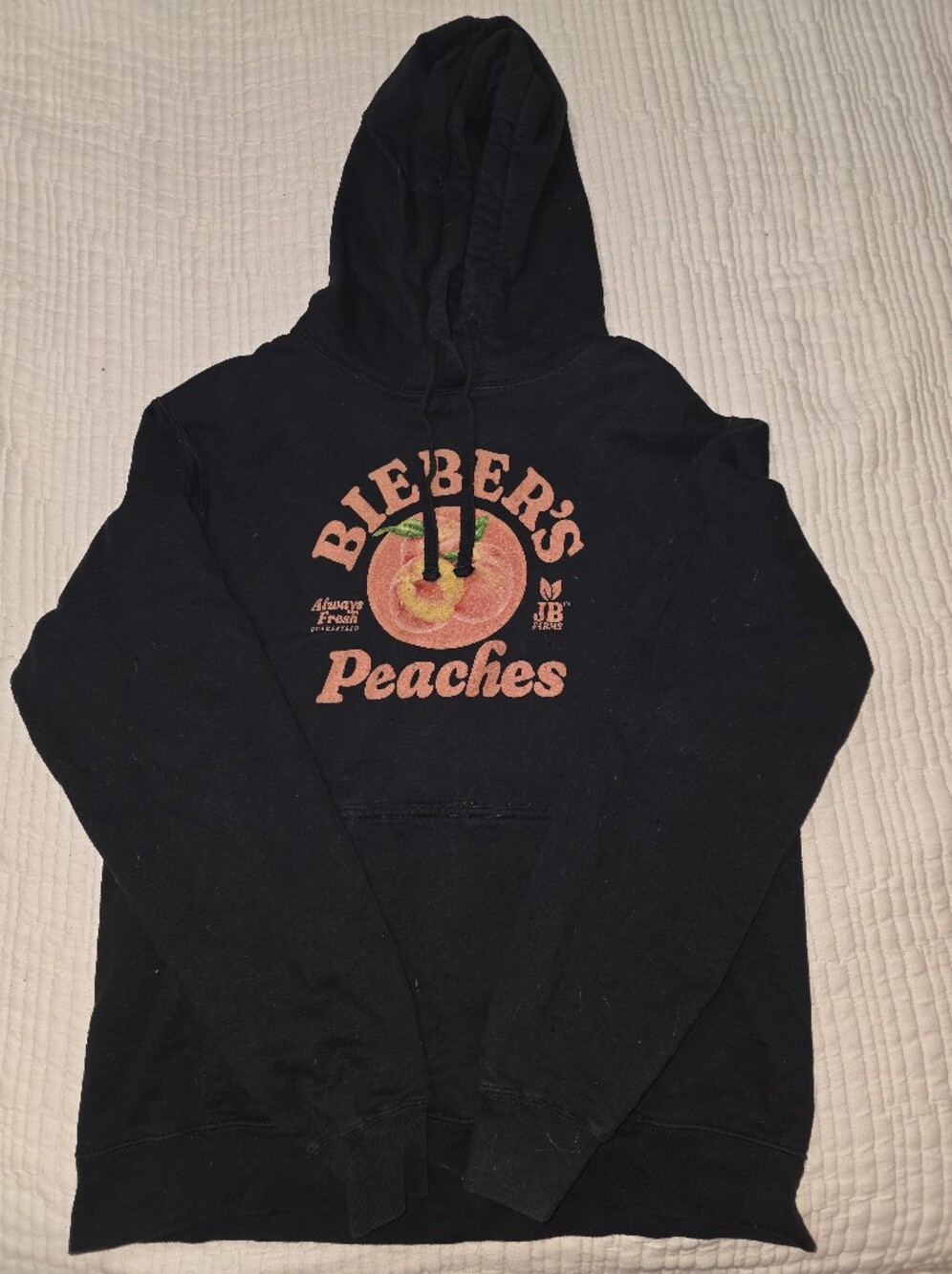 Official Justin Bieber Merch-Peaches Sweatshirt